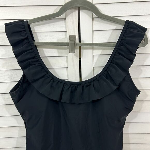 Sugar Coast One Piece Swimsuit Size Large Black - Picture 3 of 6